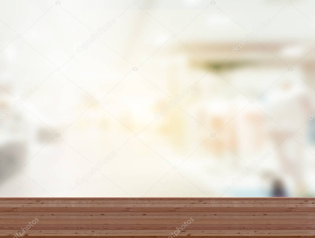 Close up of wooden table texture with copy space