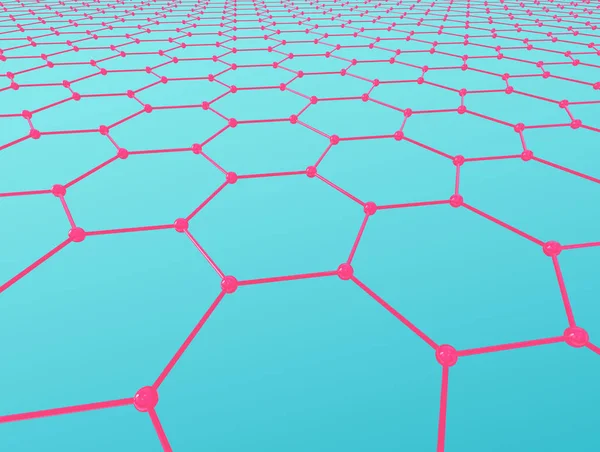 Renkli altıgenler ile geometrik 3d arka plan