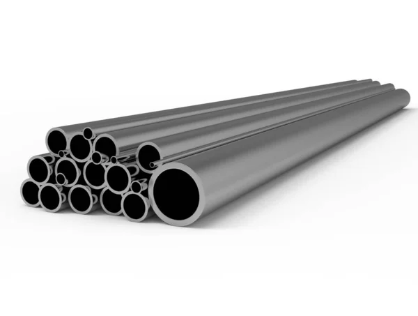 Illustration Stack Metal Pipes — Stock Photo, Image