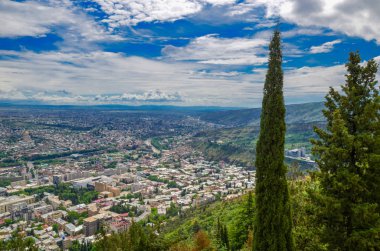 Tbilisi, Georgia ülkenin başkenti Panorama görünümünü