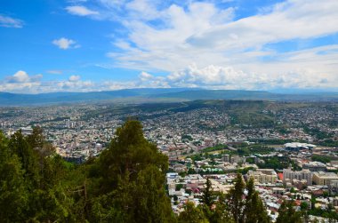 Tbilisi, Georgia ülkenin başkenti Panorama görünümünü
