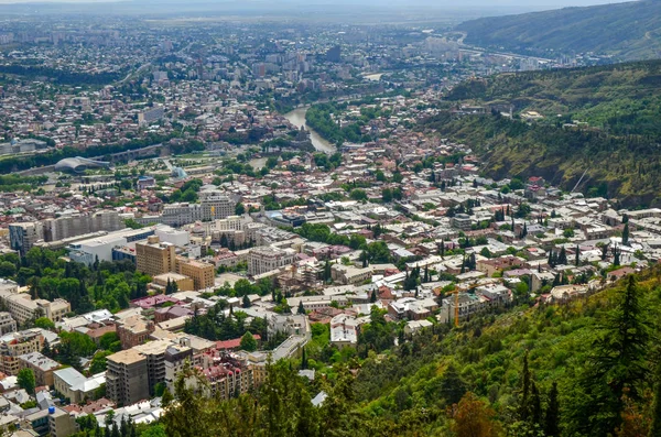 Panorama view of Tbilisi, capital of Georgia country — Stock Photo, Image