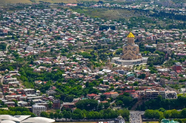 Panorama view of Tbilisi, capital of Georgia country — Stock Photo, Image