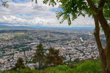 Tbilisi, Georgia ülkenin başkenti Panorama görünümünü