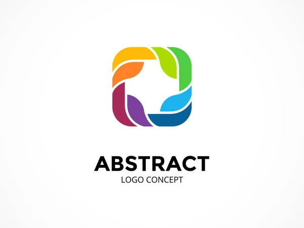 Abstrakte Logo-Vorlage. moderner Vektorkreis kreatives Zeichen oder Symbol. Design geometrisches Element — Stockvektor