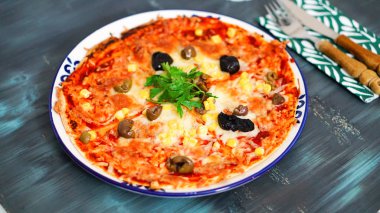 Masada nefis bir pizza