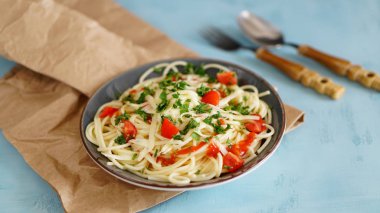 Tam sebze leziz spagetti