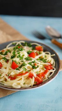 tam sebze spagetti makarna