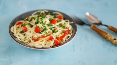 tam sebze spagetti makarna