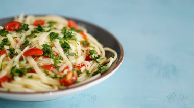 tam sebze spagetti makarna