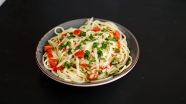 tam sebze spagetti makarna