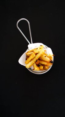 siyah masada patates kızartması