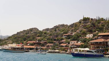 Antalya kekova antik şehir görünümünü
