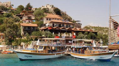 Antalya kekova antik şehir görünümünü