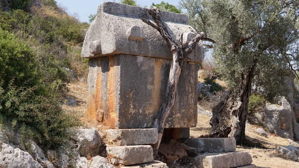 Antalya Starożytnych Grobowców Łóżkiem Typu King Size — Zdjęcie stockowe