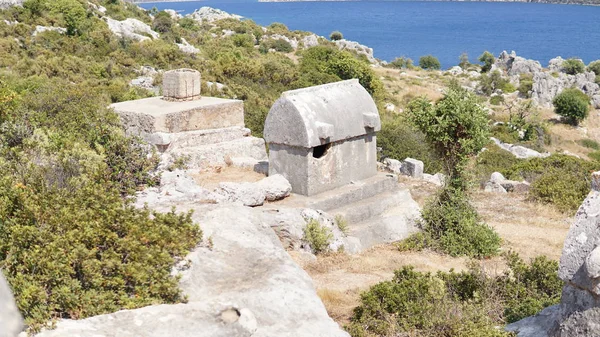 Antalya Starożytnych Grobowców Łóżkiem Typu King Size — Zdjęcie stockowe