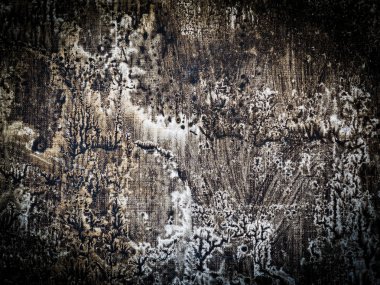 Doku ve boyalı tuval üzerine akrilik rengini kapatın