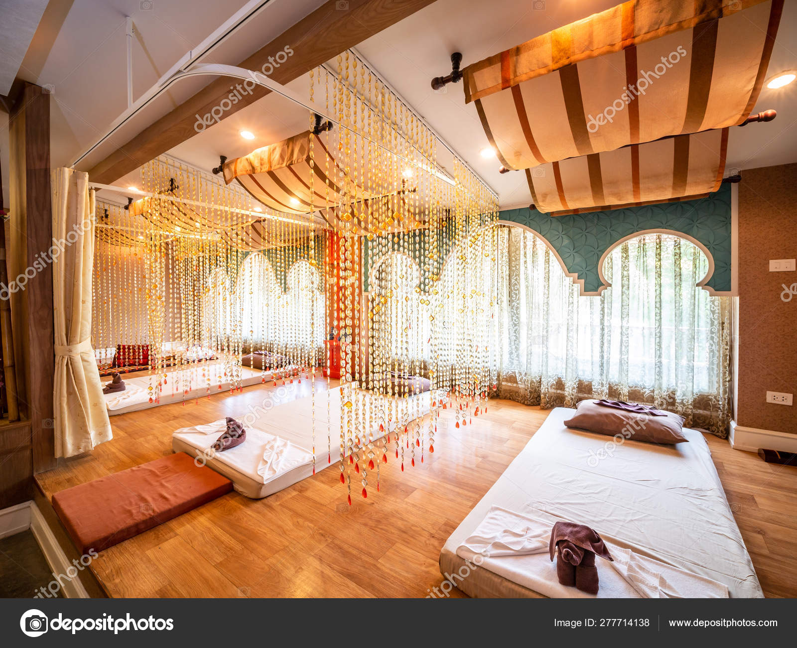 Interior Of Vintage Massage Room With Nature Light Source