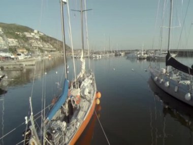 dron, tepegöz, Priapolis'e bağlantı noktası, Maldonado, Uruguay, motorlu tekne ile hava almak