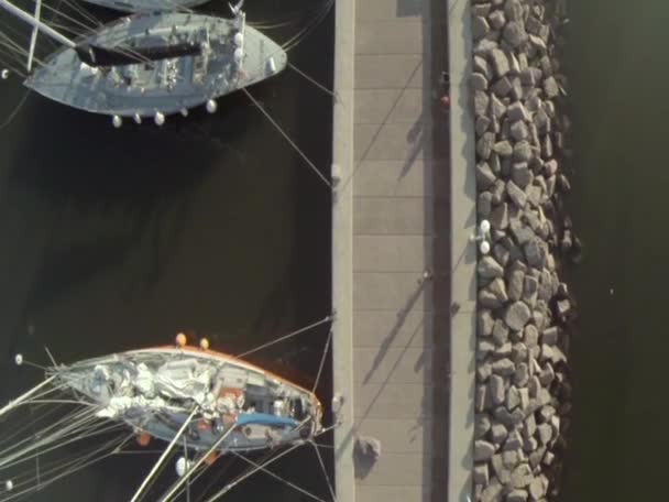 prendre l'avion avec drone, au-dessus, port de Piriapolis, Maldonado, Uruguay, bateau à moteur 