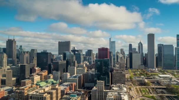 Chicago centro da cidade no dia do lapso de tempo — Vídeo de Stock