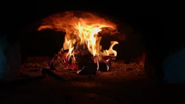 Tuğla fırın döngüsünde yangın — Stok video
