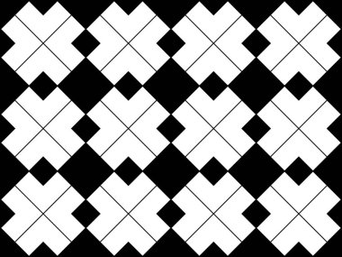 Geometric shape pattern background illustration vector. White angle bracket, arrow angle, chevron repeating pattern on black background.