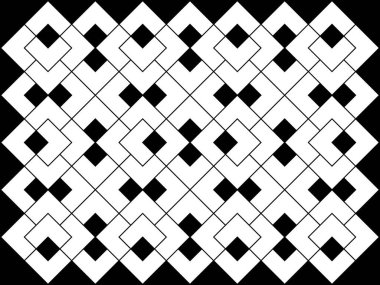 Geometric shape pattern background illustration vector. White angle bracket, arrow angle, chevron repeating pattern on black background.