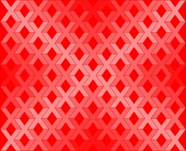 Kırmızı X harfleri tekrar eden arkaplan çizim vektörü.