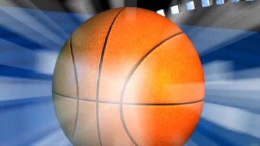 Basketbol spor oyun topunu takımı