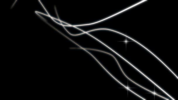 Абстрактні Білі Штрихи Лінії — стокове відео