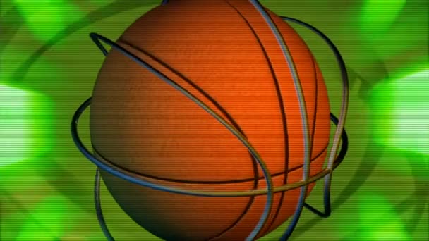 Basketbal Sport Team Mand — Stockvideo