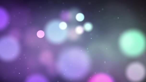 Bokeh Bulanıklık Renkleri Parçacıklar — Stok video