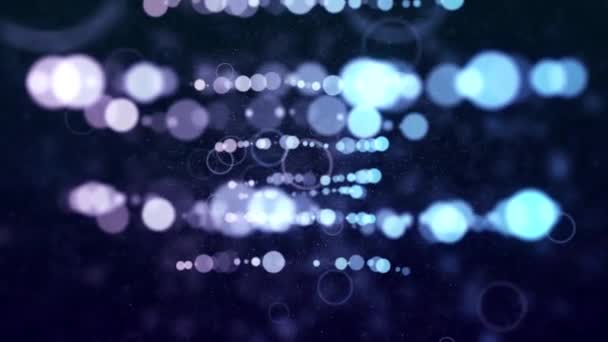 Bokeh Abstrakte Lichter Teilchen — Stockvideo