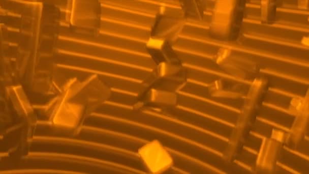 Üzleti Gold Bullions Arany — Stock videók