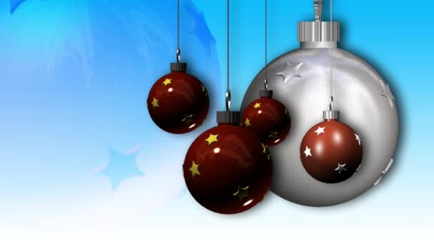 Video Van Christmas Ornament Rotatie — Stockvideo