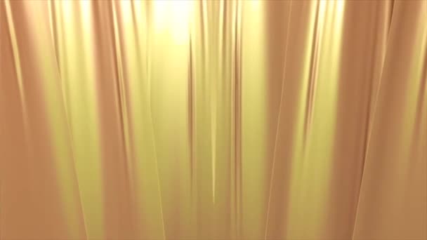 Cortinas Elegância Ouro Glamour — Vídeo de Stock