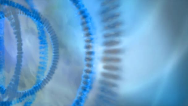 dna science lignes bleues cercles 