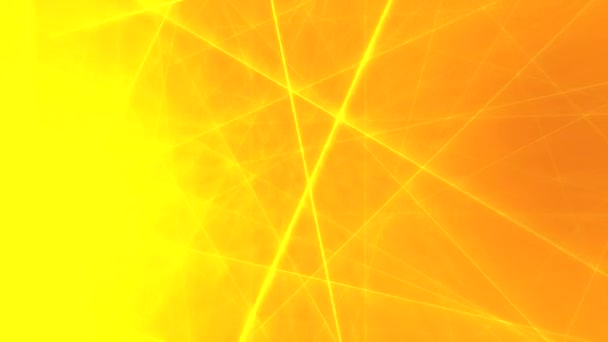 Linhas Amarelas Formas Luz Rotação — Vídeo de Stock