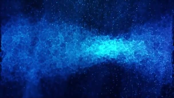 Σωματιδίων Μπλε Φώτα Αφηρημένη Μορφή — Αρχείο Βίντεο