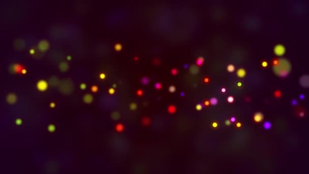 Particle Colors Abstract Lights — Stock Video