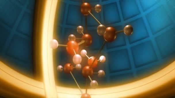 Vídeo Pesquisa Moléculas Ciência — Vídeo de Stock