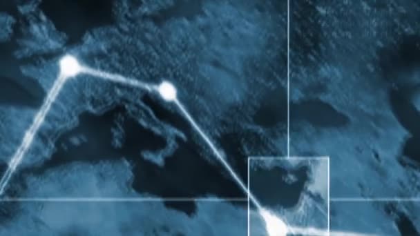Arama Dünya Harita Izleme — Stok video