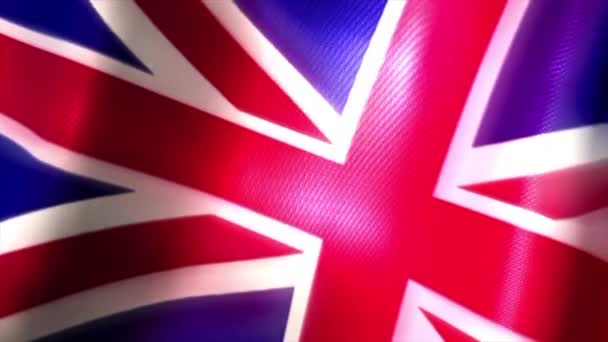 United Kingdom Flag Britain — Stock Video