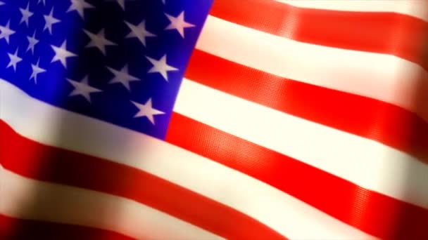 Bandera Estados Unidos Unidos — Vídeo de stock