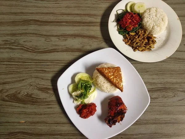 Indonesische Saus Gegrilde Kip Riviervis Het Close Uitzicht Van Geroosterde — Stockfoto