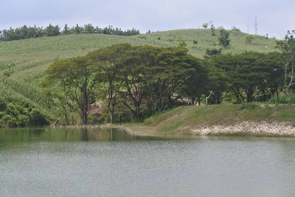 Embung Klopodhuwur Uno Los Proveedores Agua Para Las Necesidades Comunidad —  Fotos de Stock