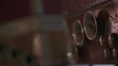 Akordeon müzik aleti yakın çekim