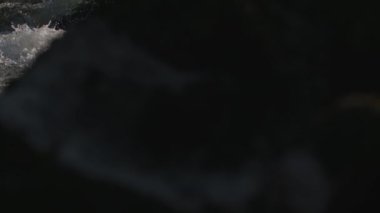 Saf ve temiz hızlı su etrafında sıçramasına