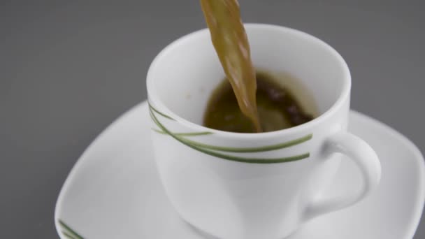 Hälla Kaffe Slow Motion — Stockvideo